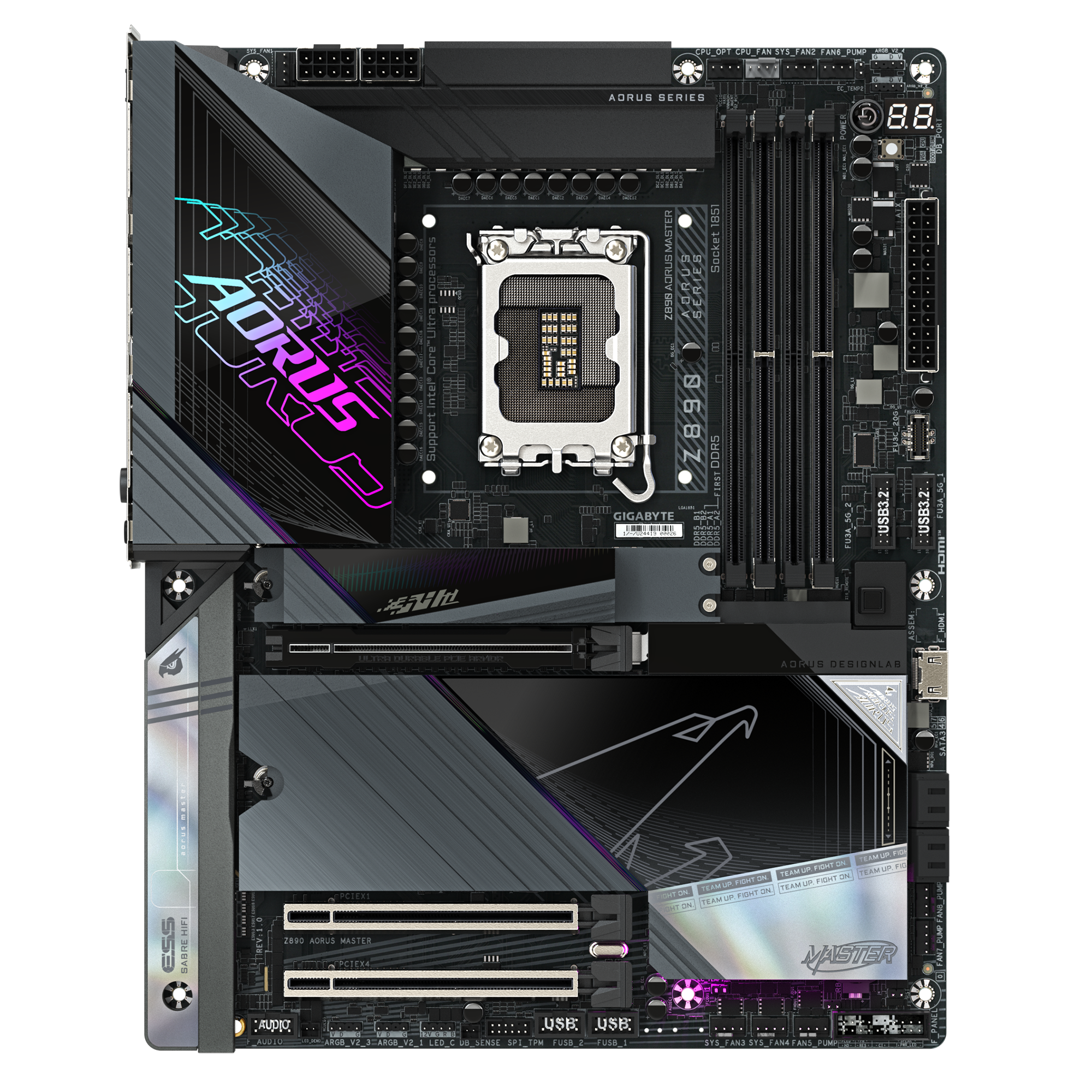 Alternative view of Gigabyte Z890 AORUS MASTER